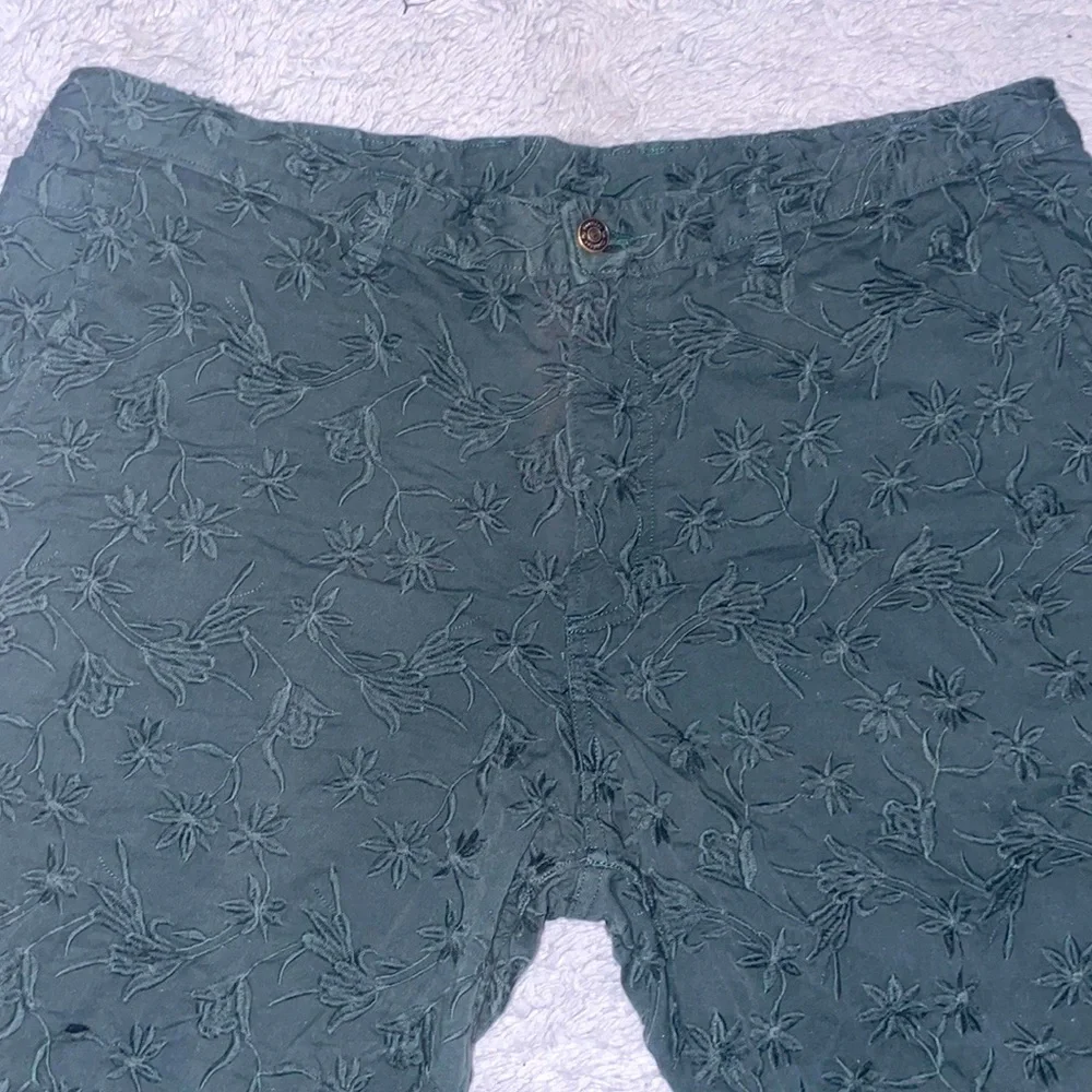 Corridor 36 flower textured pants